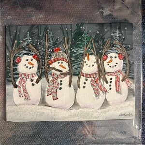 Ohio State Snowman Inspired Art